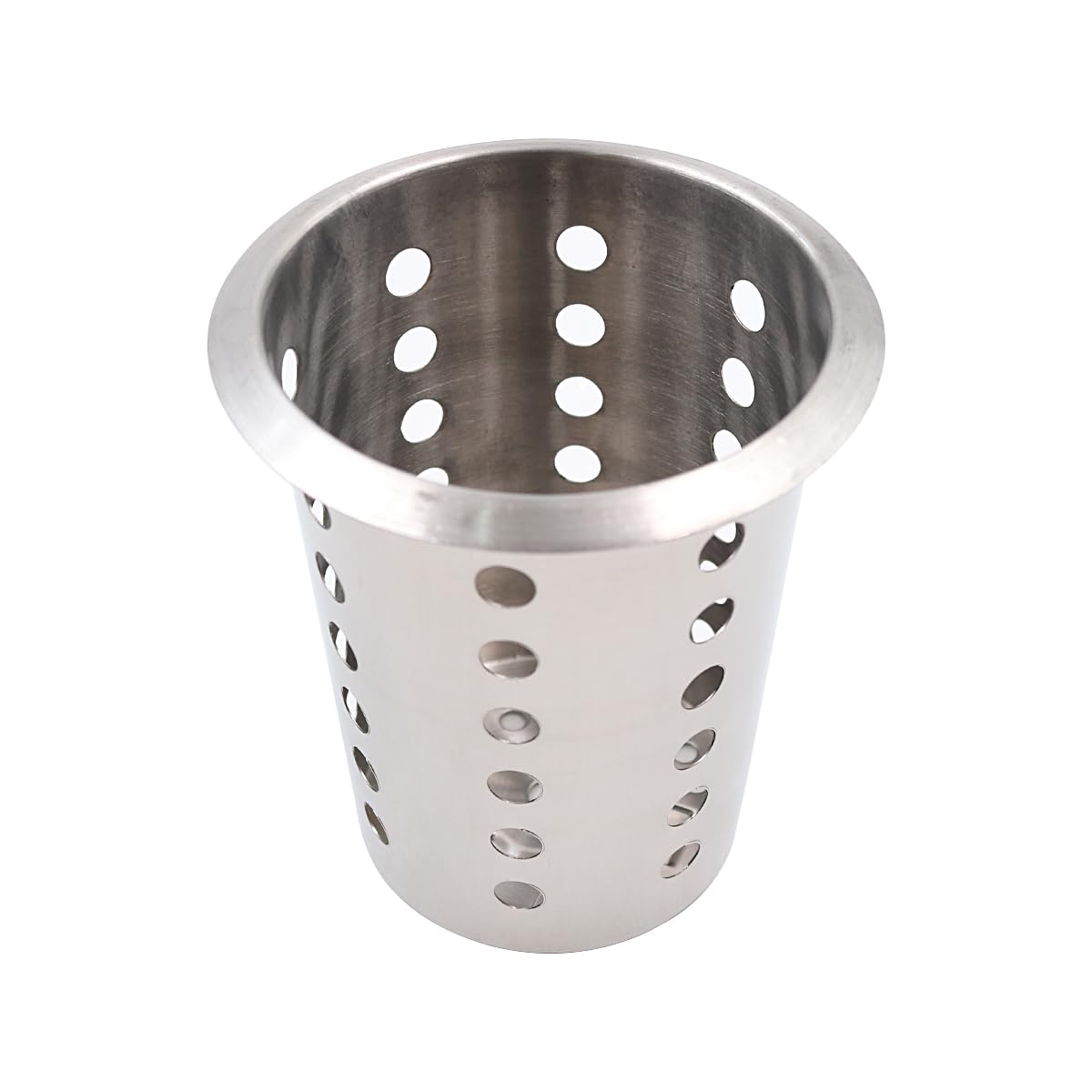 Soporte para Utensilios de Acero Inoxidable con 3 Compartimentos, Soporte cilíndrico para Cubiertos, para Cocina, Bares, cafeterías, restaurantes