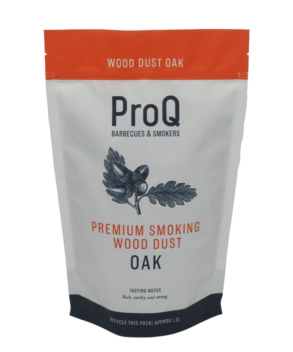 Proq Brown Premium Smoking Wood Dust (5 X 1.2L Pack) - Food Smoker Dust - Cold Smoking Dust - Oak