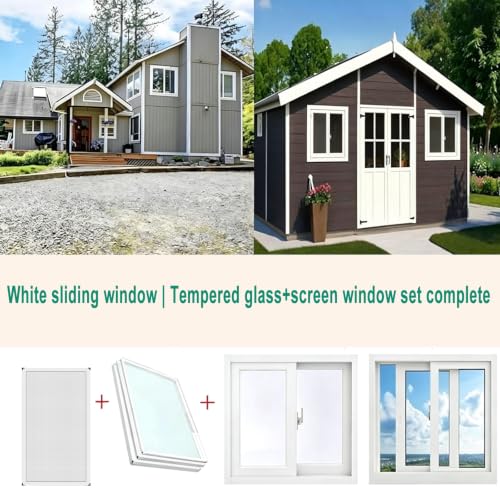 Ventana para baño de aluminio con vidrio de 5mm ideal para cobertizo exterior 7