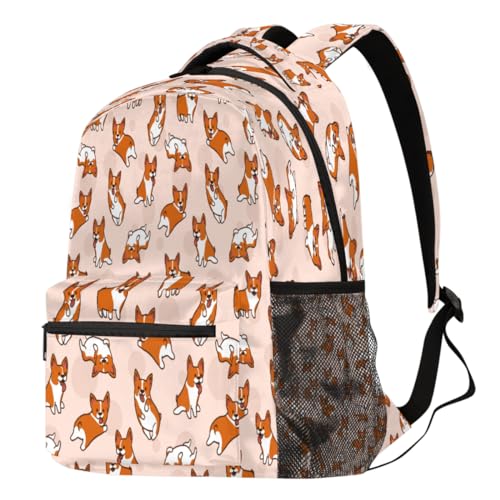 Sac à dos Corgi mignon grand format pour ordinateur portable et loisirs