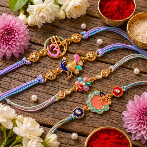 Image of rakhi gift | Rakhi for Brother | Premium Raksha Bandhan Gift Combo with Fridge Magnet, Roli Chawal & Card | Rakhi Gift Hamper Raksha Bandhan Gift |Gift Pack