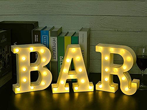 Image of Marquee B Alphabet Shaped LED Light Lamp for Decoration Decore Walls Hanging Birthday Party Wedding (B)