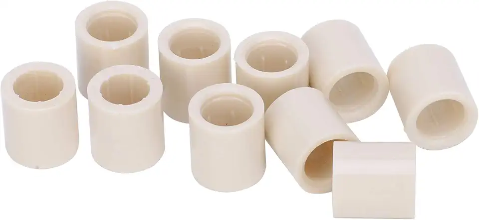 RiToEasysports 40 Peças Virolas para Taco de Sinuca, Tubos de Ferramentas de Reparo de Haste de Fibra Branca, Fáceis de Usar e Duráveis, Com Design de Parafuso, para Acessórios de Bilhar