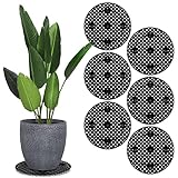 YBB 6PCS Plants Level Pot Elevator, 12 Inch Heavy Duty Plant Stands Risers Trivet Patio and Deck Floor Protector for Indoor Outdoor Potted Plant