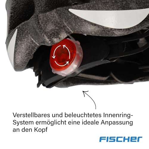 Fischer Erwachsene Fahrradhelm, Radhelm, Cityhelm, Weiß rosa