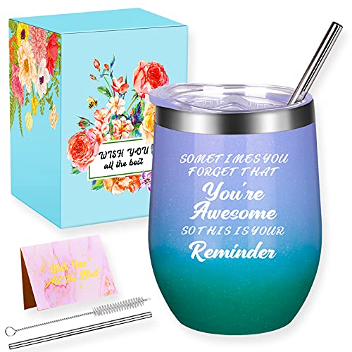 Wine Tumbler, Gifts for Women, Funny & Unique Anniversary Birthday Gifts for Mom Sister Girlfriend Wife Grandma Her, Personalized Women Gifts Ideas, Inspirational Gifts for Best Friends Female