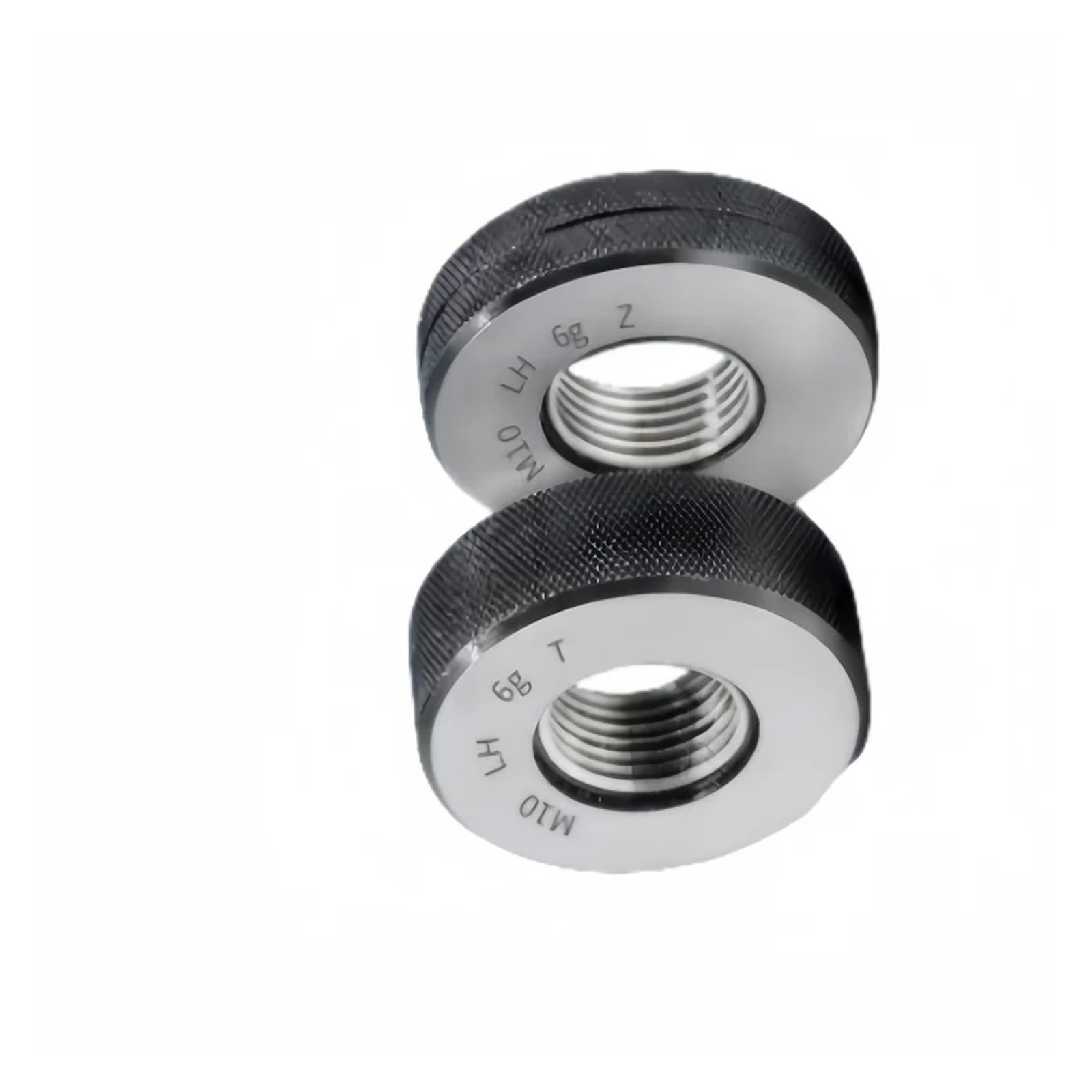 Jauge à anneaux filetés 1 jeu (1 x GO + 1 x NOGO) Jauge à anneau à filetage fin métrique gauche non standard, précision 6 g, outil de mesure(M34X1.0-6g LH T Z)