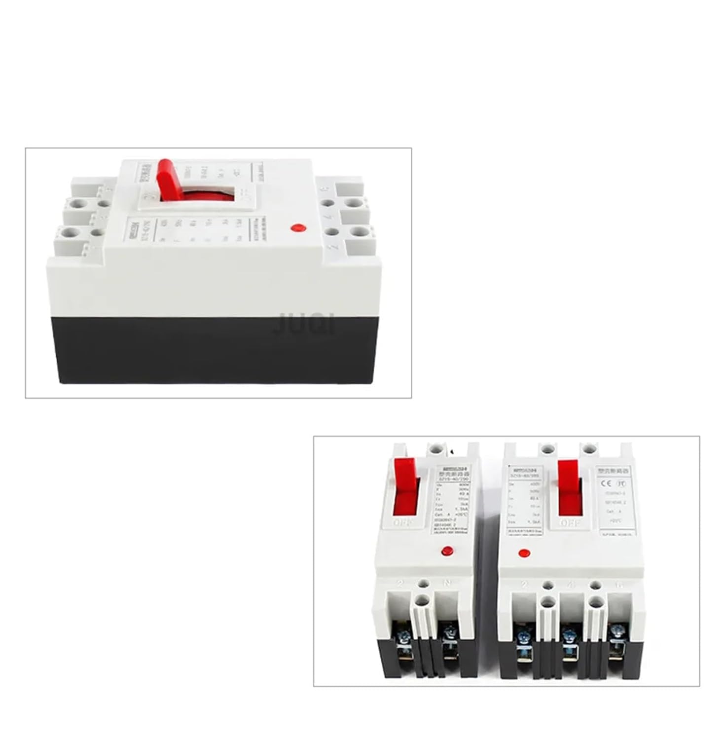 3P Plastic Molded Case Circuit Breaker air Switch for Power Distribution 32A/40A/63A/100A hree-Phase Three Wire air Switch (Size : 100A)