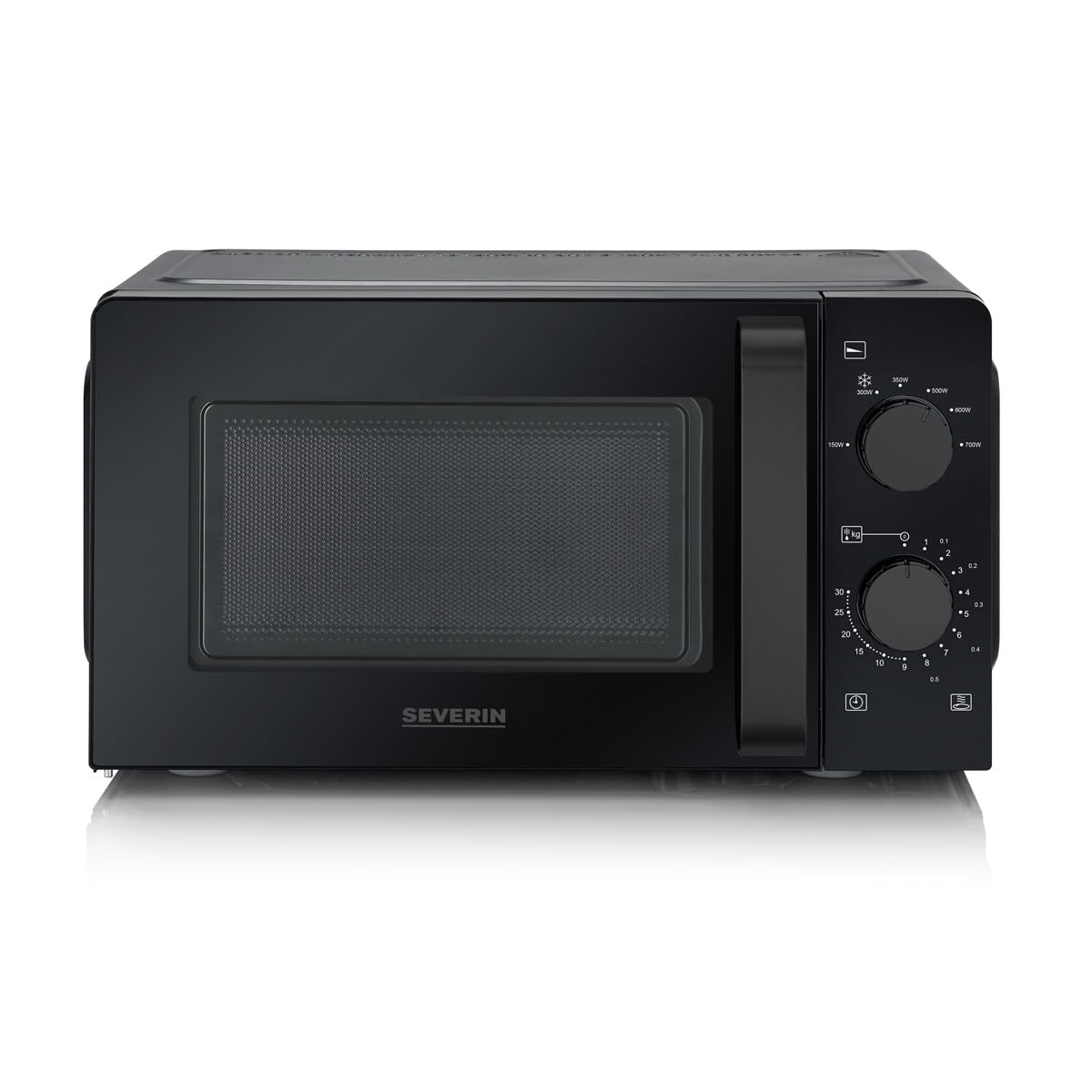 SEVERIN MW 9587 schwarz Mikrowelle mit Glasboden