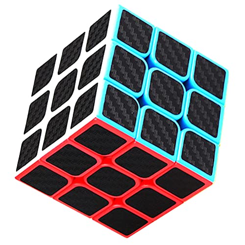 Rubix Cube Speed Cube 3x3x3, Rubiks Cube, Smooth Magic Carbon Fiber Sticker Rubix Speed Cubes