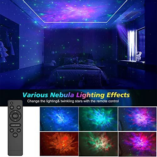 Nicayet Star Projector Galaxy Night Light,Birthday Gifts Toys For 2-10 Year Old Boys Girls- Astronaut Starry Nebula Ceiling Led Lamp With Timer And Remote,Projection Lights For Bedroom Décor thumb #1