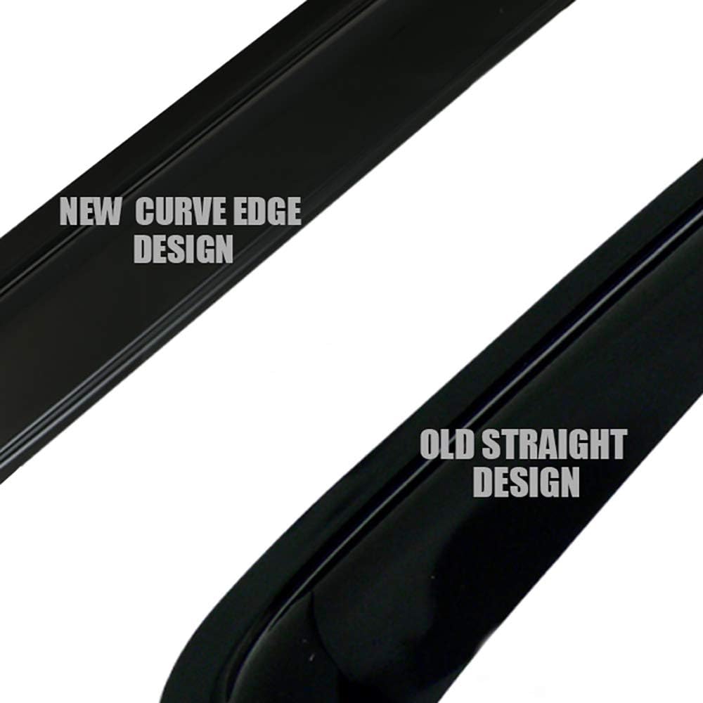 R&L Racing Window Deflector Vent Visors Compatible with 2009-2010 Chevy Traverse | Dark Smoke Sun/Rain Guards Side Window Ventvisor - 4 Piece Set