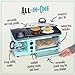 Nostalgia 3-in-1 Breakfast Station - Includes Coffee Maker, Non-Stick Griddle, and 4-Slice Toaster Oven - Versatile Breakfast Maker with Timer - Aqua
