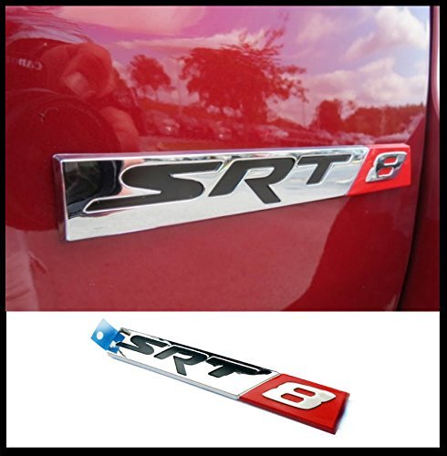 Emblema SRT8 cromo/rosso pezzi