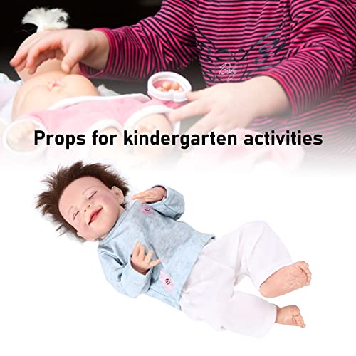 Dilwe Reborn Babypuppe 18 Zoll Exquisite süße Neugeborenenpuppe mit Schnuller Handgefertigtes mit Zubehör und… – Bild 3