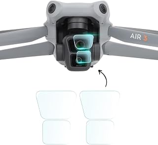 GetZget® HD Tempered Glass For Dji Mavic Air 3 Gimbal Camera Dual Lens Scratch Protector Guard 9H Hard 2.5d Curve edge Cam Price In India