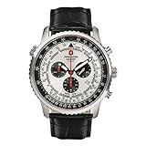 Gehäusehöhe : ca. 12.0 mm Swiss Alpine Military Herren Uhr Chronograph Analog Quarz 7078.9538SAM Leder