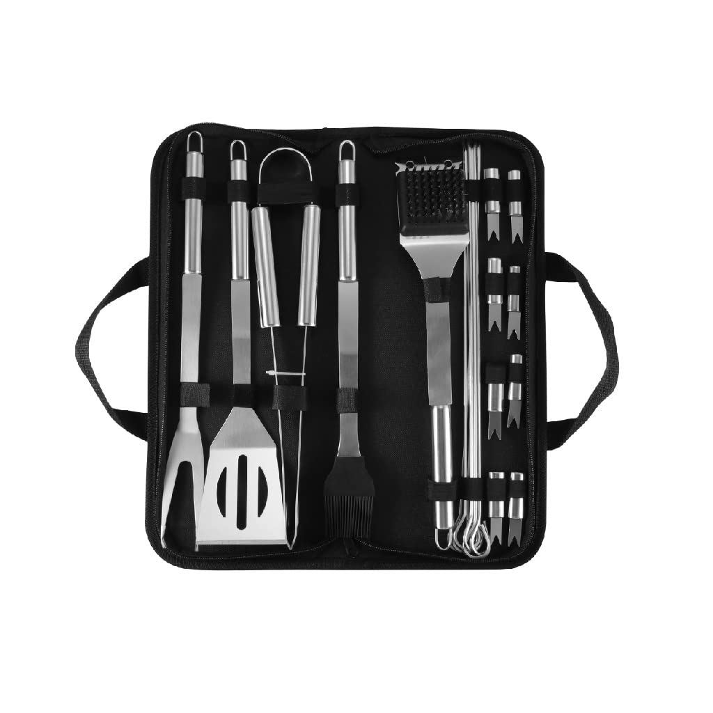 Home BBQ Grill Set di Attrezzi Accessori per Barbecue in Acciaio Inossidabile Set di Posate Attrezzi per Barbecue