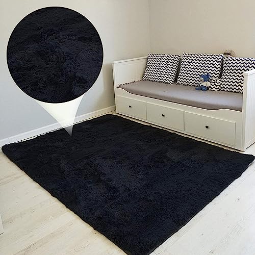 Amazinggirl Hochflor Teppich wohnzimmerteppich Langflor 100 x 160 cm - Teppiche für Wohnzimmer...