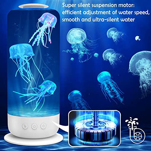 Valentine Day Decor Jellyfish Lava Lamp, Jellyfish Aquarium Lava Lamps Valentine Gifts For Adults Kids, 7 Colors Changing Lights Xmas Decor For Holiday, Birthday, Mood Lamp For Home, Office, Table #TOP3