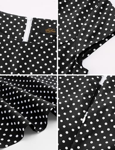 Image of Dressystar Women's Vintage 1950s A Line Cap Sleeve Cocktail Party Dress