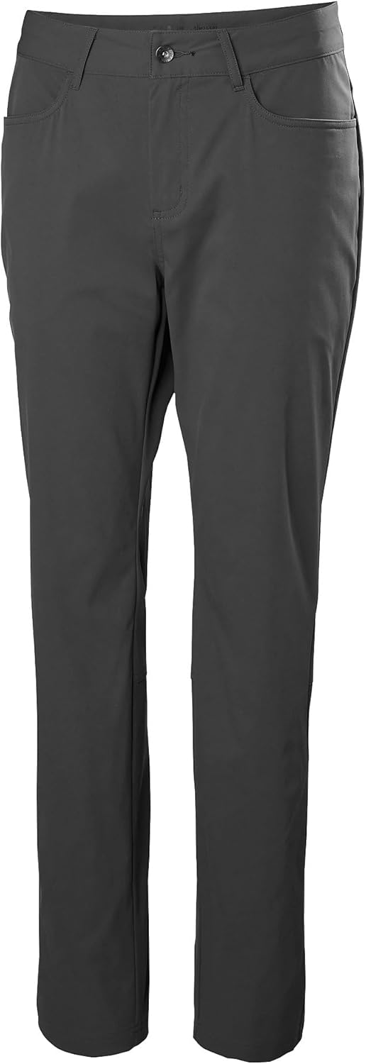 Helly-Hansen Holmen 5 Pocket Pant Women's Casual Pants with Front Fly Zipper Closure, Waterproof, Durable Articulated Knees