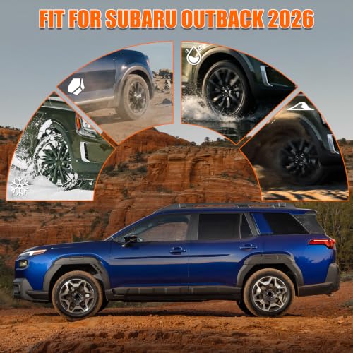 Image of Mud Flaps Splash Guards for 2026 Subaru Outback (Not for Wilderness), Durable ABS Mud Guards, Protects Against Mud, Rocks, and Debris, 2026 Subaru Outback Accessories (4PCS)