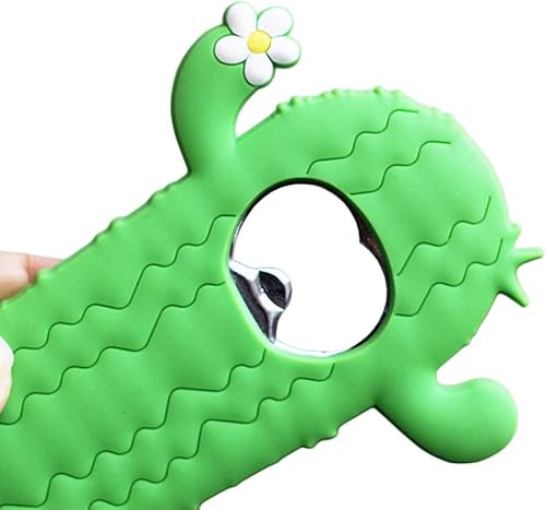 Miniatura 3 de Abridor de botellas con forma de cactus, imán para refrigerador, con revestimiento de silicona, para coca, cerveza, barman de cocina, bar, 1 paquete
