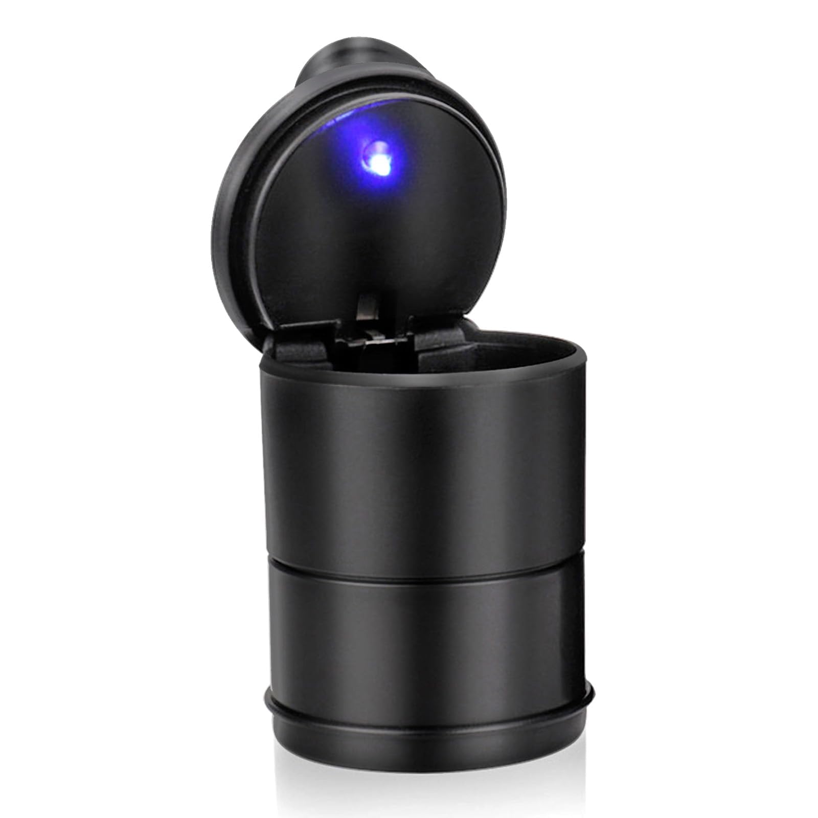 Tryagat Car Ashtray for Kia Carens, Detachable Auto Ash Tray with Lid LED Light Portable Travel Ashtray Odourless Flame Retardant Holder