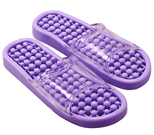 Image of Darbar Online Essentials Yoga Paduka Acupressure Slippers for Full Body Blood Circulation | Natural Leg Foot Massager Slippers For Men and Women (Medium)