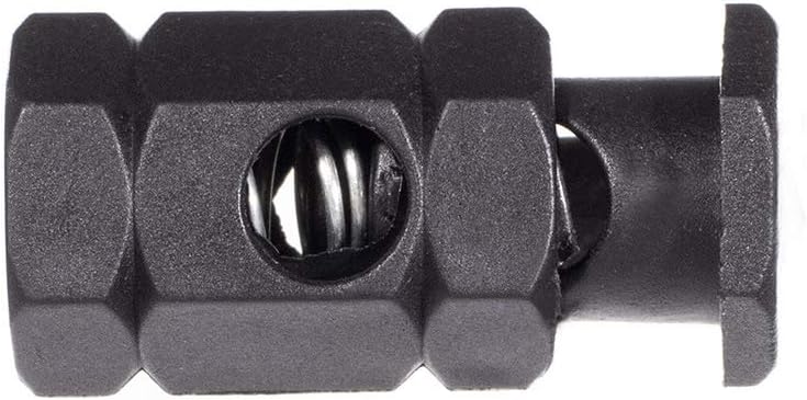 Black Plastic Hexagon Toggle Stopper Cord Locks Paracord Rope Cord – Drawstrings Bags Clothes (500 Pack)