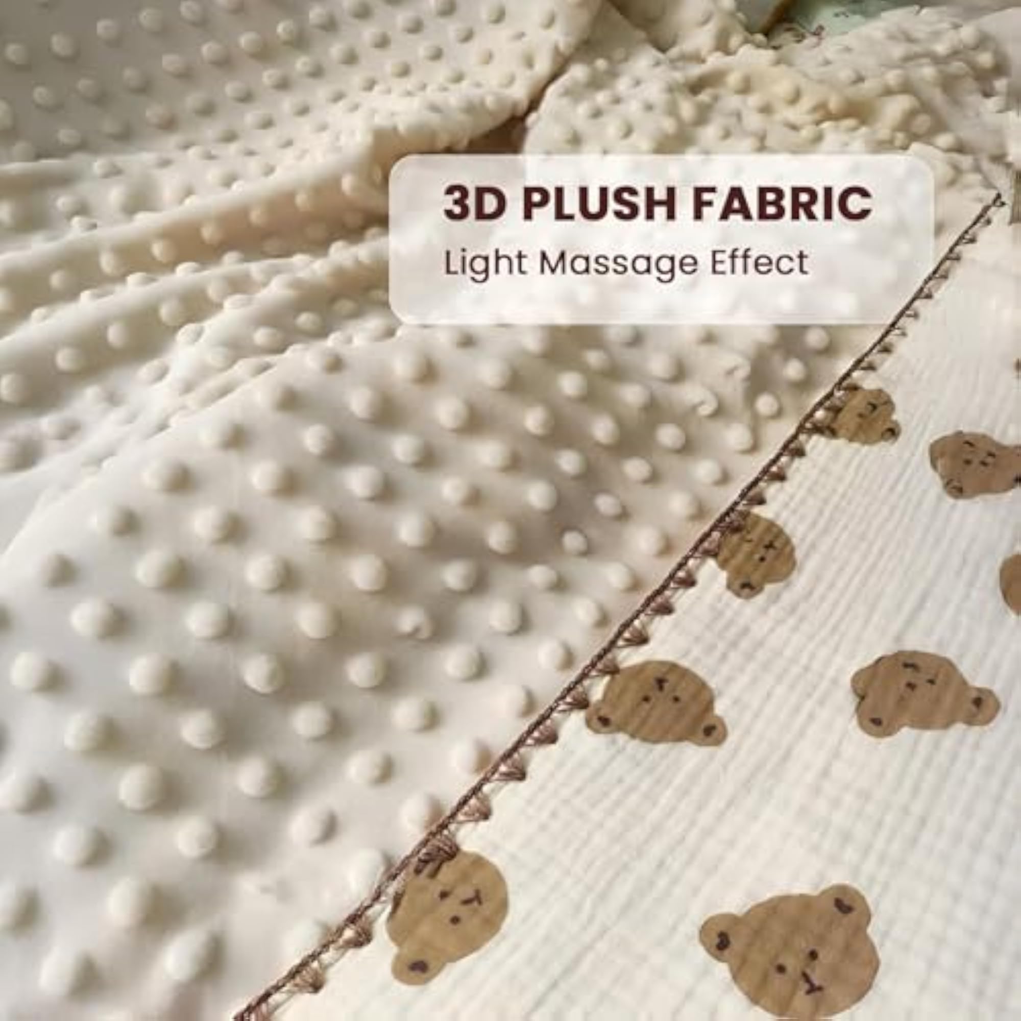 Tinitot Muslin Bubble Blanket for Baby 6 Layer Cotton Soft Breathable Swaddle