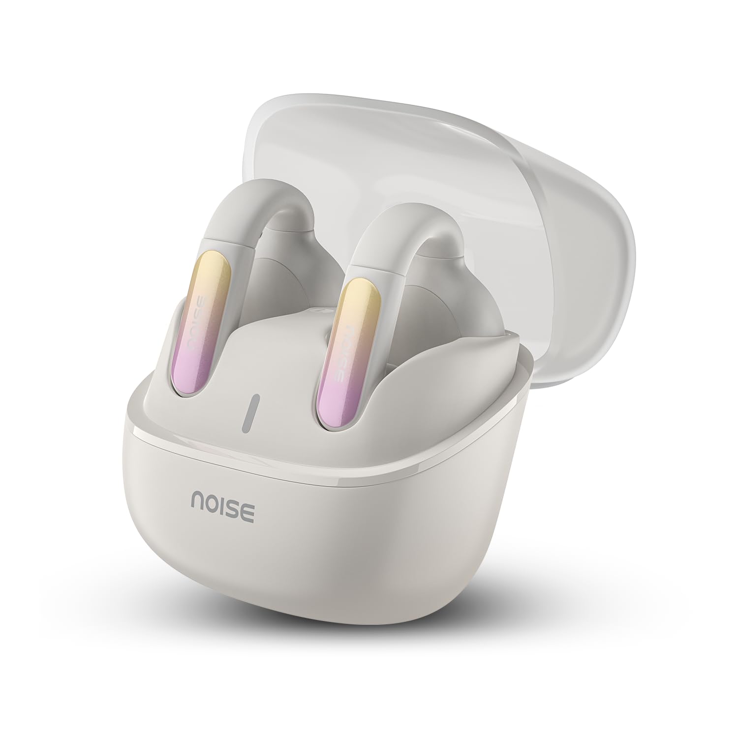 Noise Newly Launched Air Clips 2 Wireless Open Ear Earbuds with Clip Design, AirWave™ Technology,Up-to 40H Playtime, Dual Device Pairing, ENC,12mm Driver,BTv5.3 (Frost Ivory) — Amazon image 2