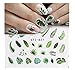 Produktbild MäDchen Nagel Tattoos Exquisit Blatte Rosen-Nagelaufkleber Diy ManiküRe Dekor Weihnachten Nail Art Decals Nagelsticker Selbstklebend Nailart Transferfolie Transfer Aufkleber Kit