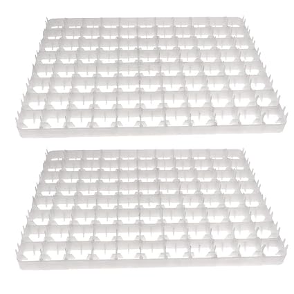 TM&W Incubator Tray 88x2=176 Spare Part 88-Eggs Hatcher Brooder Poultry Chicken 2 Pcs (White)