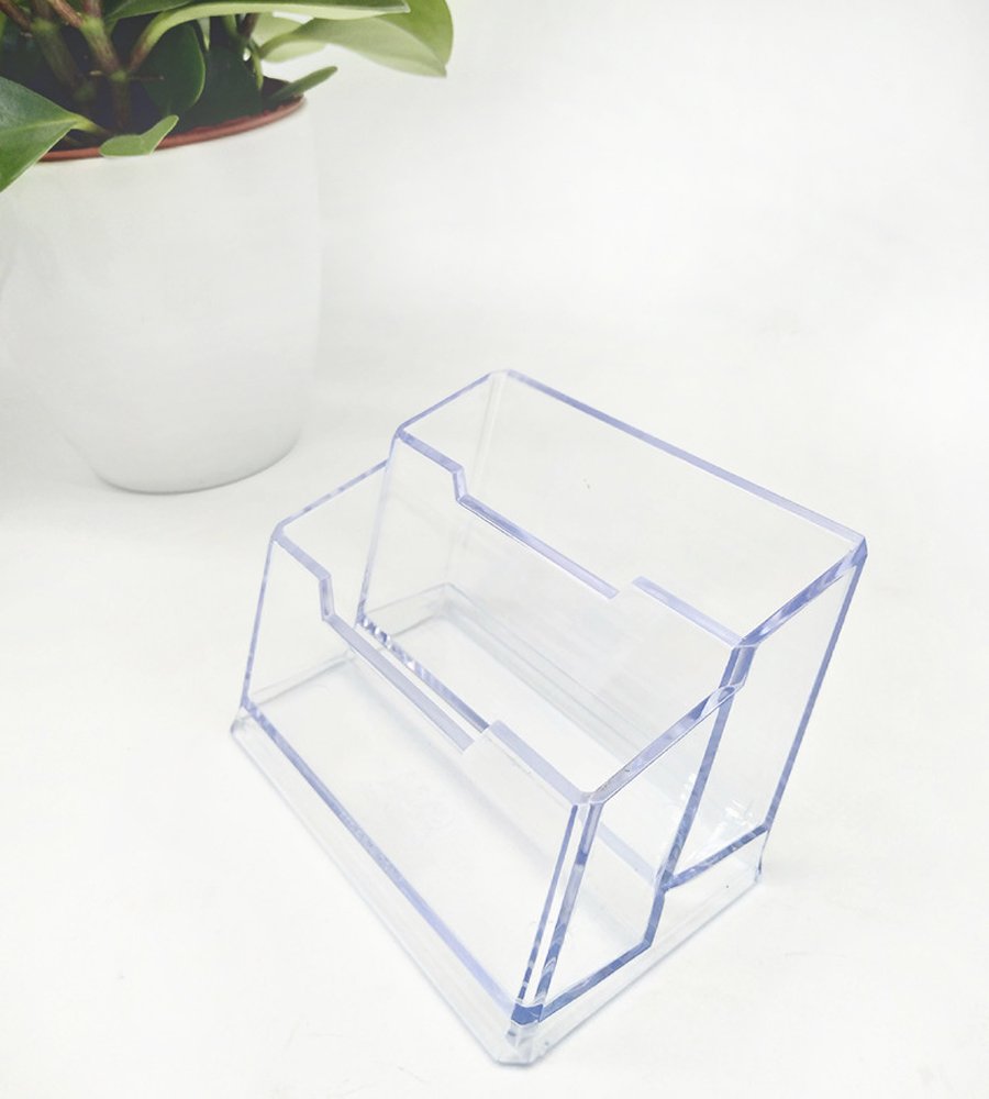 Xinzistar 2 Soportes Para Tarjetas De Visita De Plástico Acrílico De 2 
