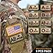 EJG 2pcs Hook and Loop Fastener Patch, Blood Type O+ Tactical Morale Embroidered Patches Badge Cool Punk Rock Music Skull Head for Caps Bags Backpacks Vest Military Uniforms Gears DIY Accessories