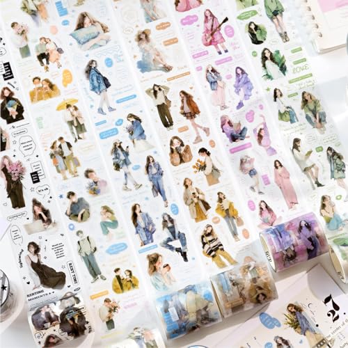 Alideco 6 }XLOe[v 킢ʕw ȑϐ CN50mm×2m PET S e[v L DIY  }Xe V[ (kaixinshikuang)