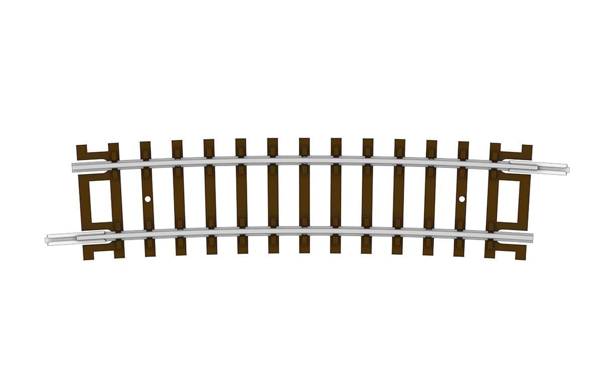 Hornby - TT:120 TT8049 Curve - 6th Radius - 7 degree, Black