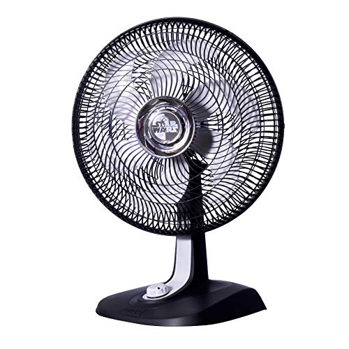 Ventilador de Mesa, Star Wars, Preto/Branco, 110v, Mallory