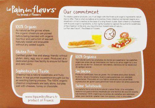 Le Pain des Fleurs Crispbread, Chestnut, 4.4 Ounce - Thumbnail 4
