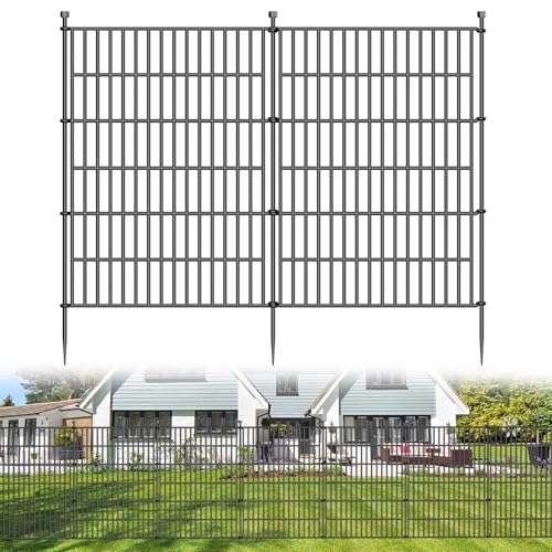 10-Panel No-Dig Outdoor Garden Fence for Yard