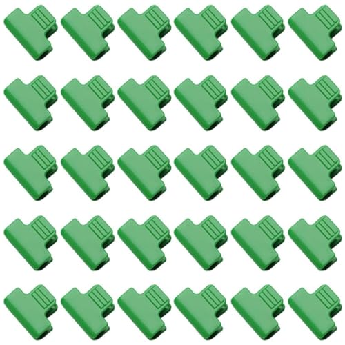 DOETYD 30 PCS Greenhouse Clips Clamps 11mm Garden Hoops Green Film Row Cover Netting Tunnel Hoop Plant Frame Shading Net Rod for Fixing Greenhouses Frame Shelters Garden Net