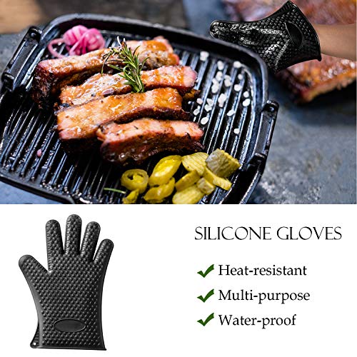 Romanticist 26Pcs Grilling Accessories Kit For Men Women, Stainless Steel Heavy Duty Bbq Tools With Glove And Corkscrew, Grill Utensils Set In Portable Canvas Bag For Outdoor,Camping,Backyard,Brown #TOP4