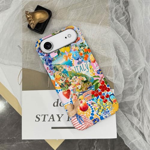 Coque L16QX Air antichoc motif collage fruits contre chutes et rayures
