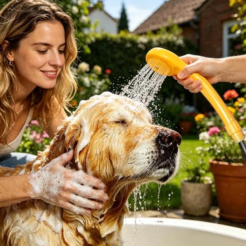 Douche de camping électrique portable pour enlever le sable après la plage - 2