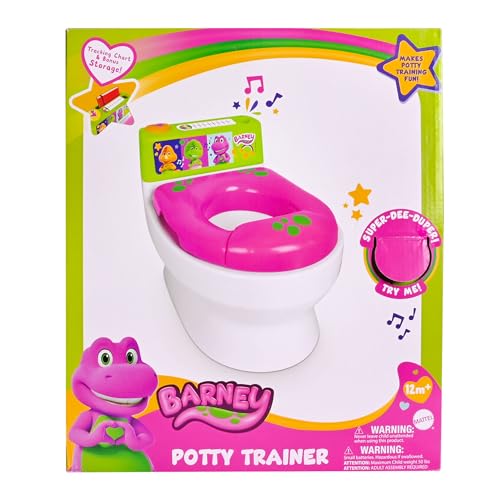 image for Sunny Days Entertainment Barney Potty Trainer, Floor Potty Chair with 
