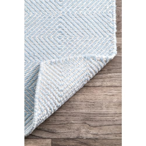 nuLOOM Tapete Geométrico 244x229 cm de Lana para Sala miniatura 3