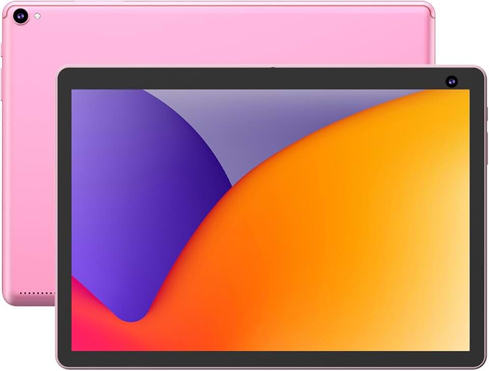Tablet Android 12, tablets de 10 polegadas, 4 GB de RAM, 32 GB ROM, suporte para tablet com expansão de 512 GB, tela IPS de 1280 x 800, câmera dupla de 2 MP + 8 MP, WiFi, Bluetooth, 6000 mAh, tablet