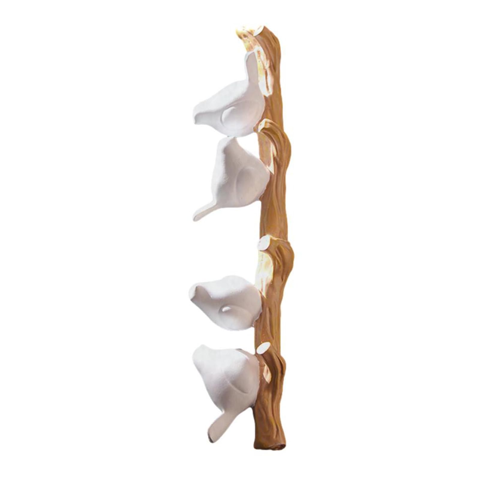 Tertioi 4 Birds Wall Mounted Resin Bird Coat Hooks Decorative Hanger Home Decor Accessories Wall Hooks For Hanging Towel Clothes